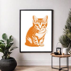cat wall art, cat wall art print, pet wall art, cute cat, cat lover gift, cat lover decor, wall art printable, wall art poster, wall art