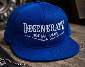 Degenerate Social Club Embroidered Snapback | SoCal Legends Adult Hat