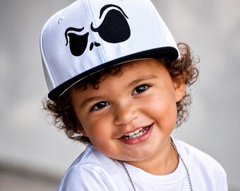 Spooky Eyes Snapback | Halloween Embroidered Hat | Toddler, Youth & Adult
