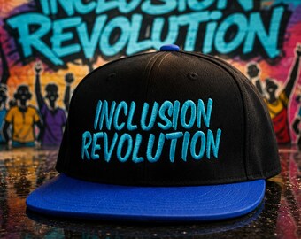 Inclusion Revolution Embroidered Snapback Hat | Autism Awareness Apparel