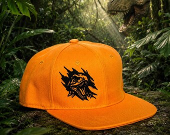 T Rex Snapback | Dinosaur Hat Kids | Embroidered Snapback