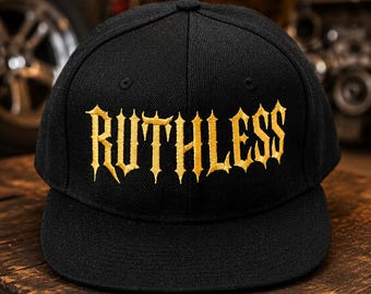 Ruthless Embroidered Snapback Hat | Streetwear, Dirt Bike Style