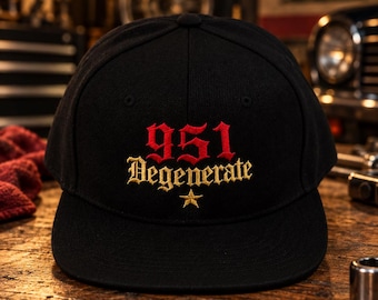 951 Degenerate Embroidered Snapback | Inland Empire Streetwear Hat
