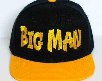 Big Man Embroidered Snapback Hat | Father Son Matching Cap