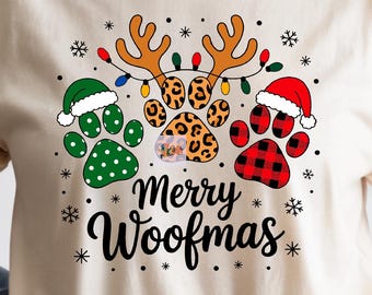 Dog mama Png, Dog Christmas Svg, Merry Woofmas Png, Dog lover Svg, Christmas png design, Dog mom Svg (Digital Download)