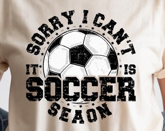 Sorry I Can't It's Soccer Season PNG SVG Retro Checkered Soccer Png Soccer Game Day shirt Soccer Mom Png (Digital Download)