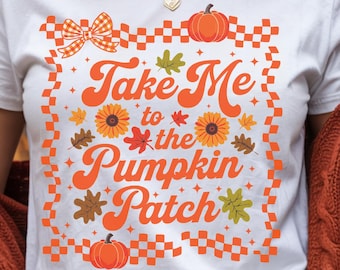 Pumpkin Patch Shirt Design PNG (Digital Download)