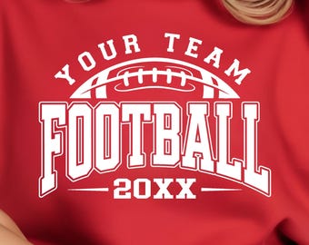 Football Team Template Svg Png, Football Team Logo, Football Shirt Design, Football Svg, Team Template (Digital Download)