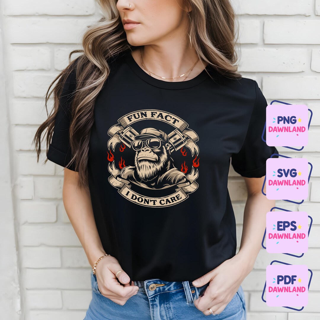 Funny Gorilla PNG SVG 