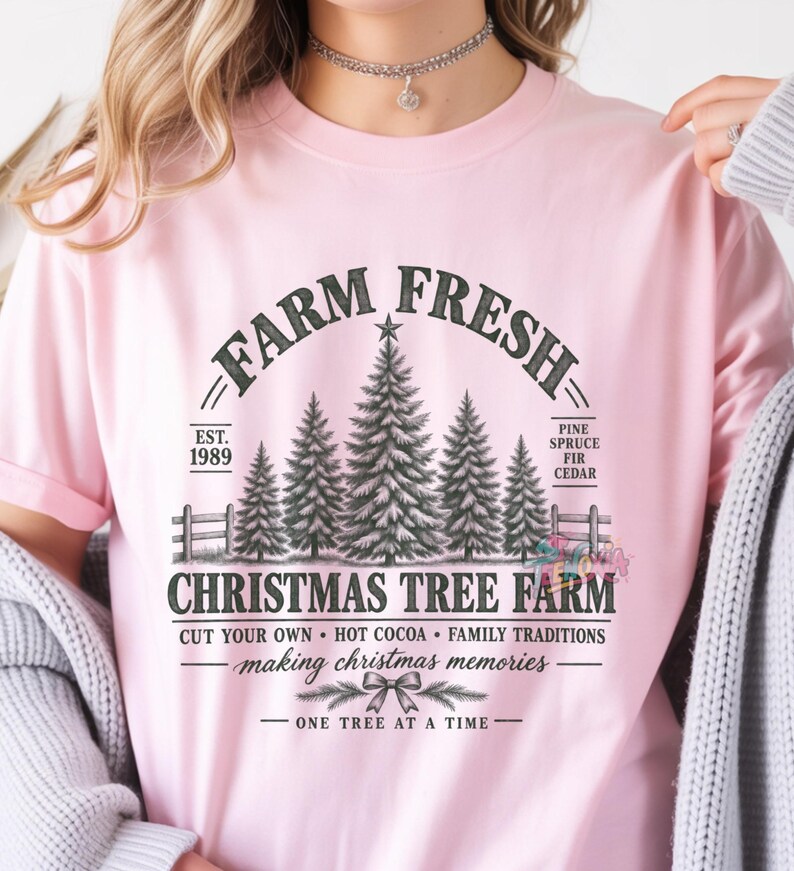 Farm Fresh Christmas Tree Farm PNG | Sublimation Art, DTG Design ...