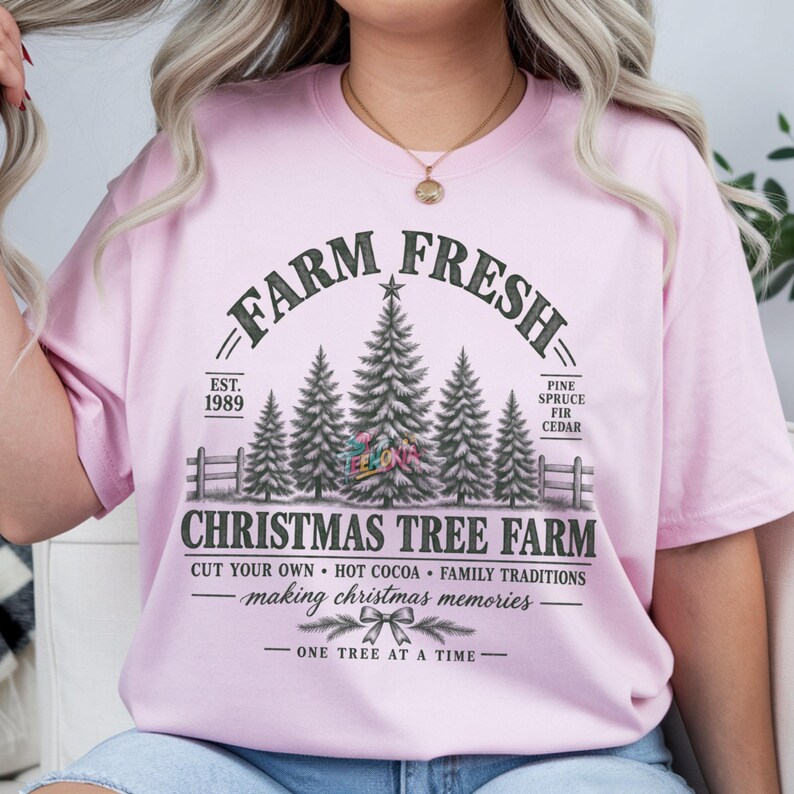 Farm Fresh Christmas Tree Farm PNG | Sublimation Art, DTG Design ...