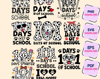 11 bundle Svg Png, 100 giorni di scuola Svg, pennellata 100 giorni di scuola Svg, 100 giorni di scuola (download digitale)