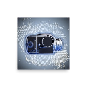 Hasselblad 500c - Vue latérale - Poster graphique