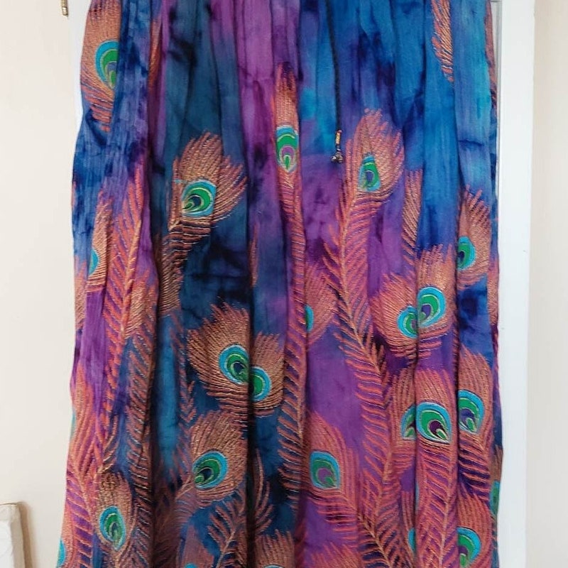 Yellow Peacock Skirt