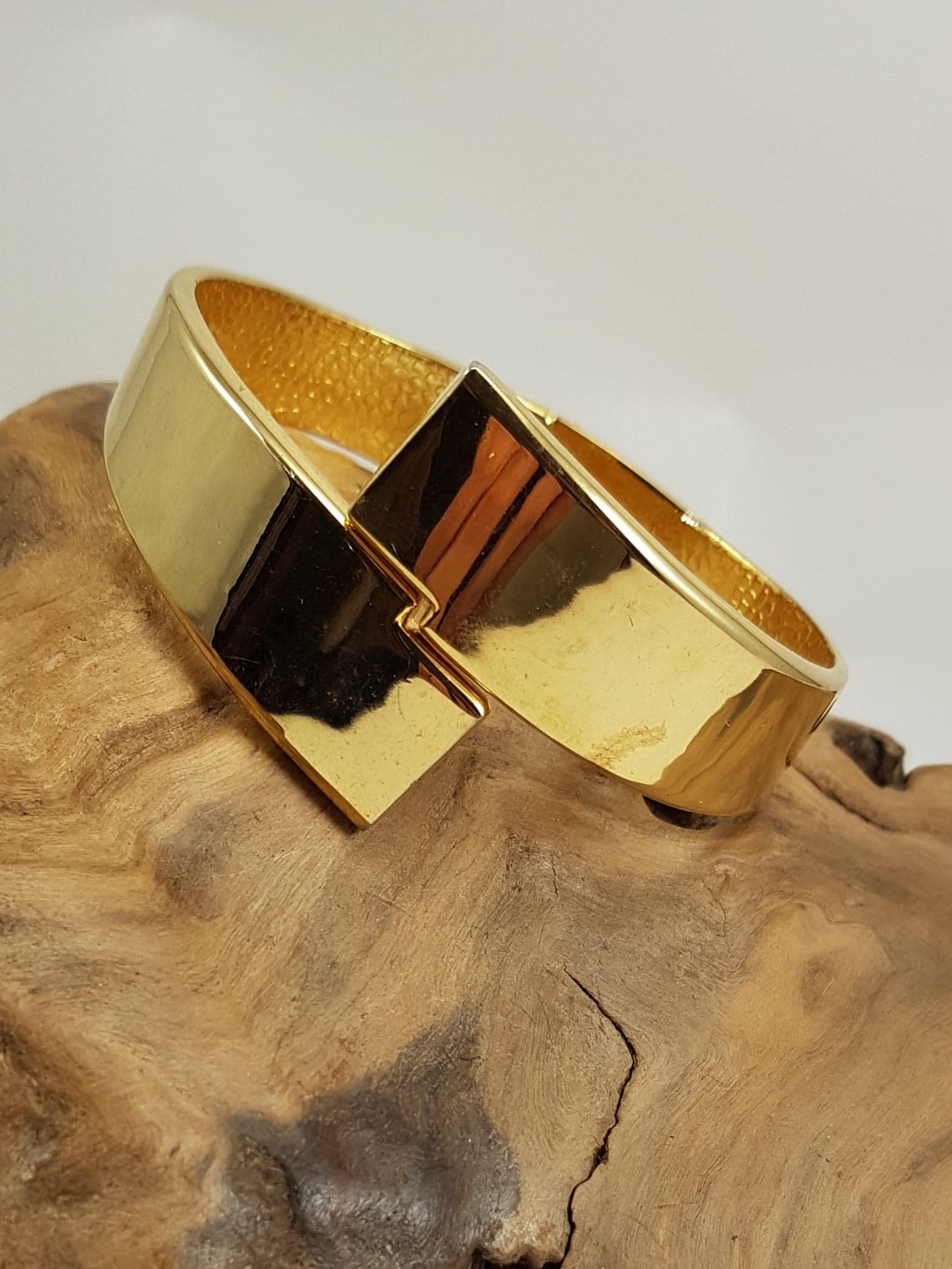 Bracelet Vintage Plaqué Or Massif - Pièce Unique Authentique - Occasion En Bon état