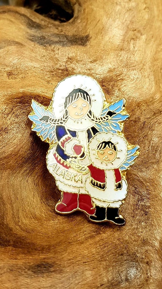 Inuit Alaska Angel Pin, Eskimo Angel Vintage Jewelry … Gem