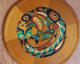 Vintage First Nations the KILLER WHALE Story Folklore Hand Painted