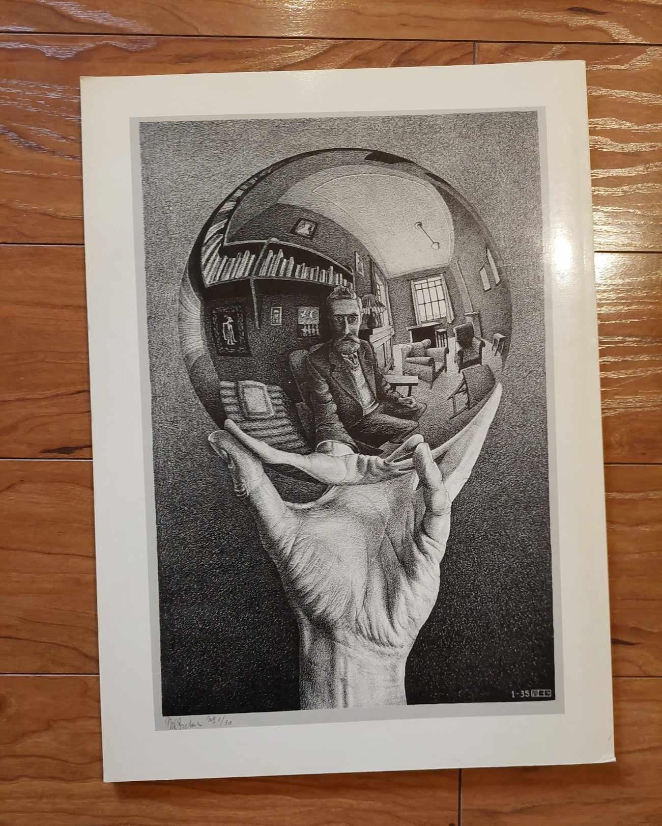 Vintage MC Escher LARGE BOOK, 29 Frameable Prints, Dutch Artist