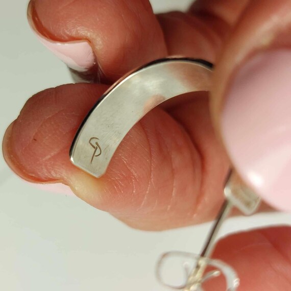 Native First Nations Signed EAGLE Design Sterling… - image 8