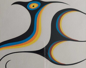 Vintage Hand SIGNED CLEMENCE WESCOUPE (first Nations Canada, 1978
