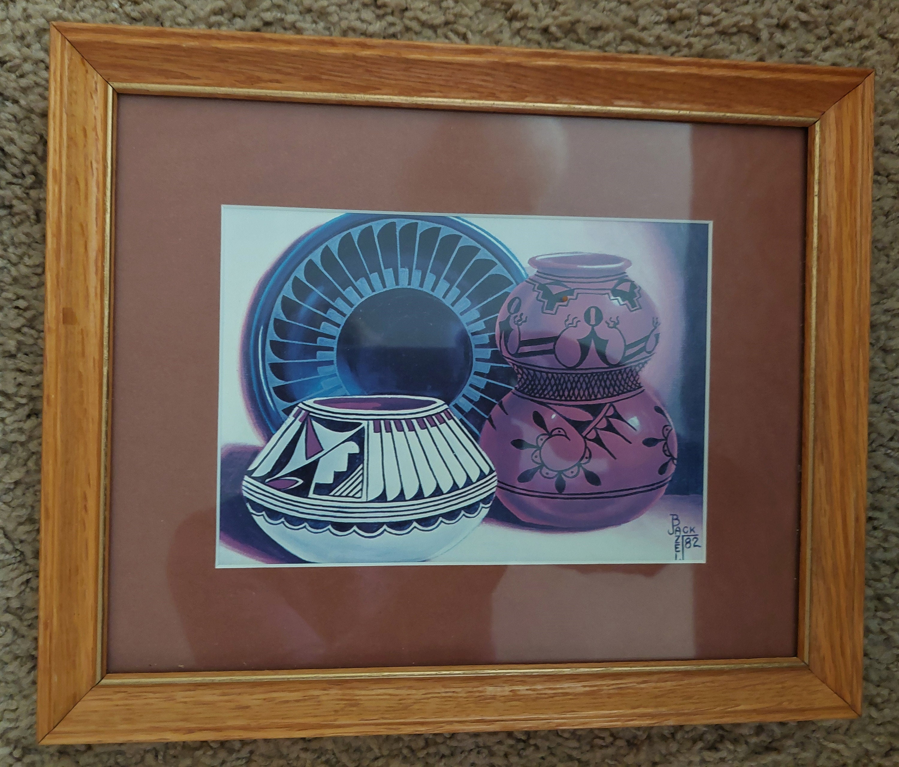 ONE Framed Vintage South West, Yuma Arizona, Jack Bazel 1979