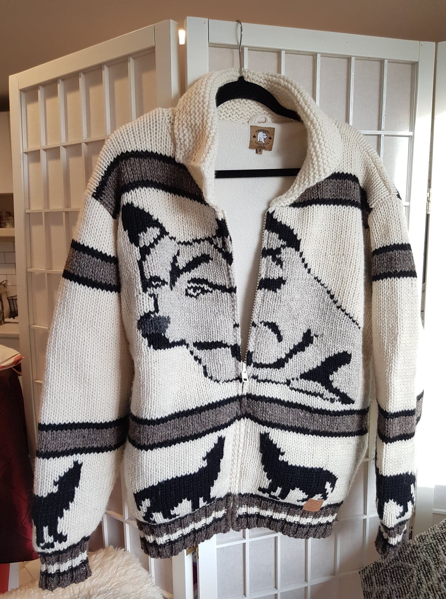 Northern Lifestyles Knitted Wolf Sweater Design Like NEW Etsy