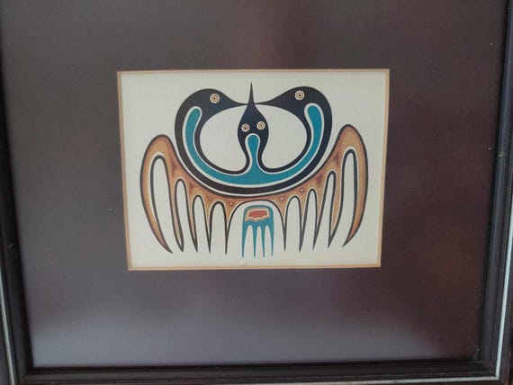 Vintage Jackson Beardy Art Card, 1975, Framed - Etsy Canada
