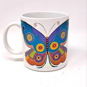 Laurel Burch BUTTERFLY Mug, made in Japan Gold Metallic