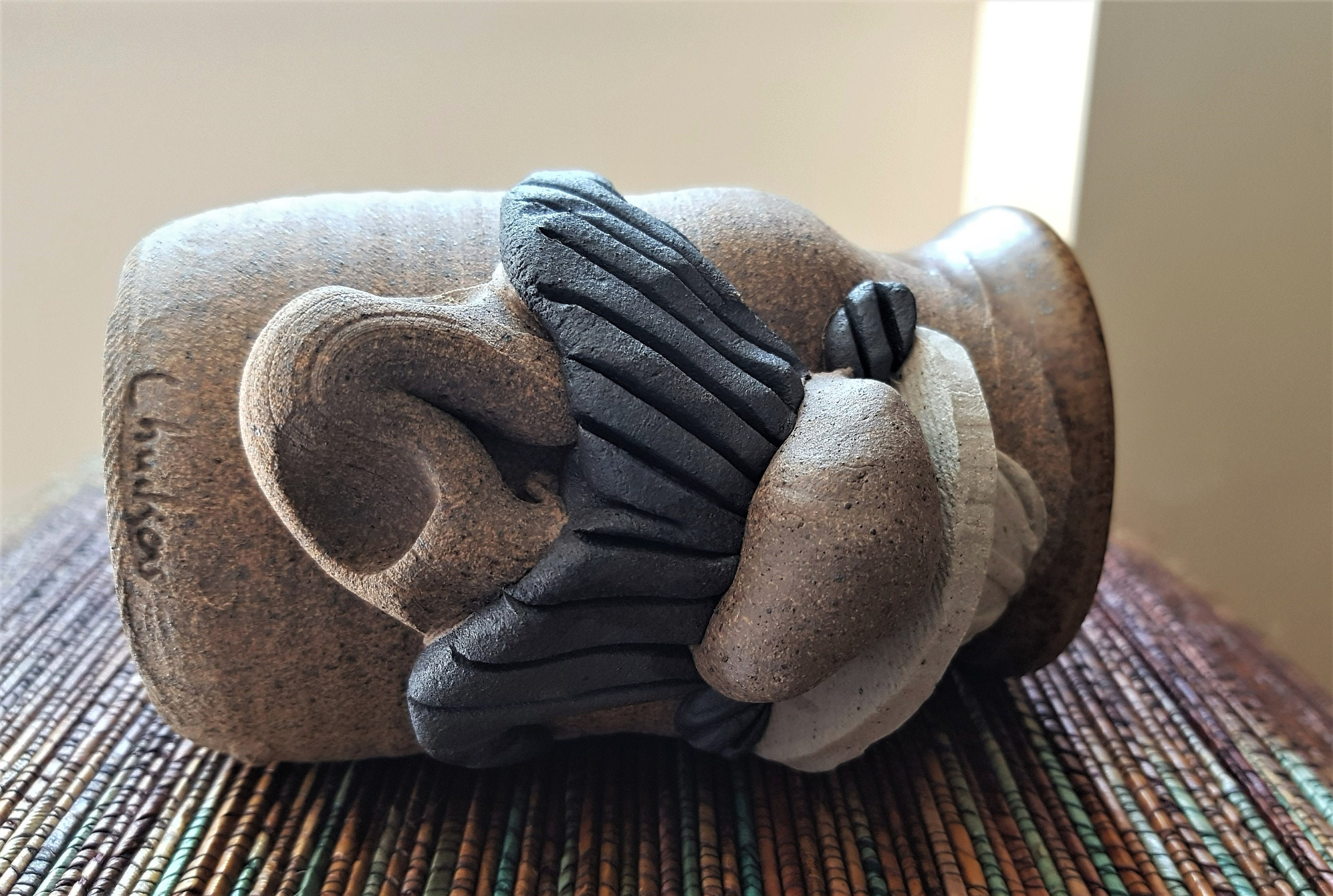 Funny Face Pottery Mug Pottery Novelty Ceramics Vintage Kitsch Etsy