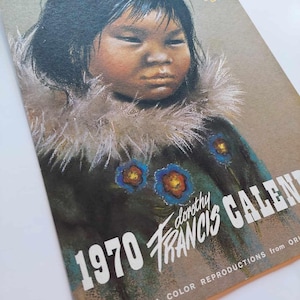 1970 Collectible Dorothy Francis Picture Vintage Calender