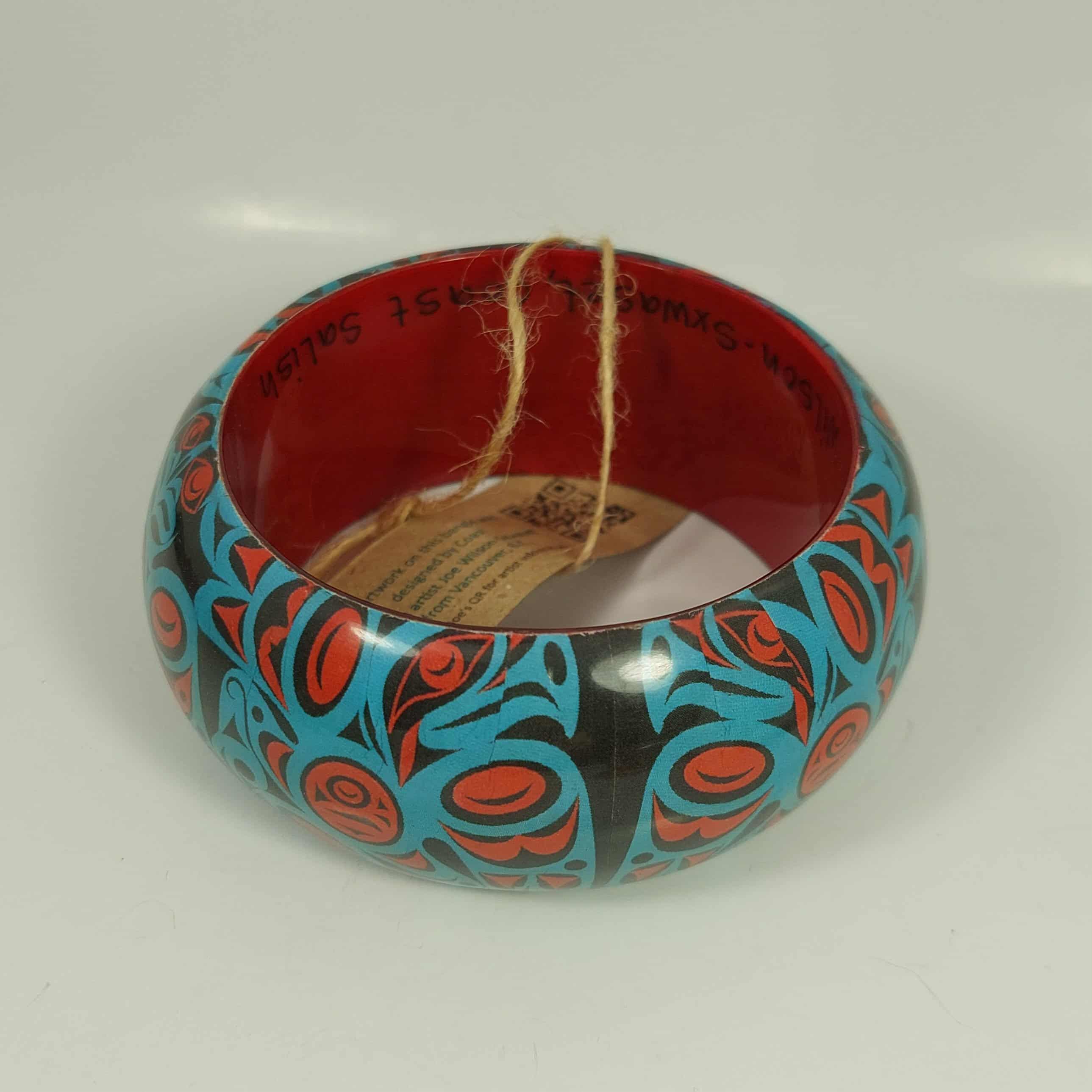 NEW First Nations Orange and Black EAGLES Design Bangle Signed. - Etsy