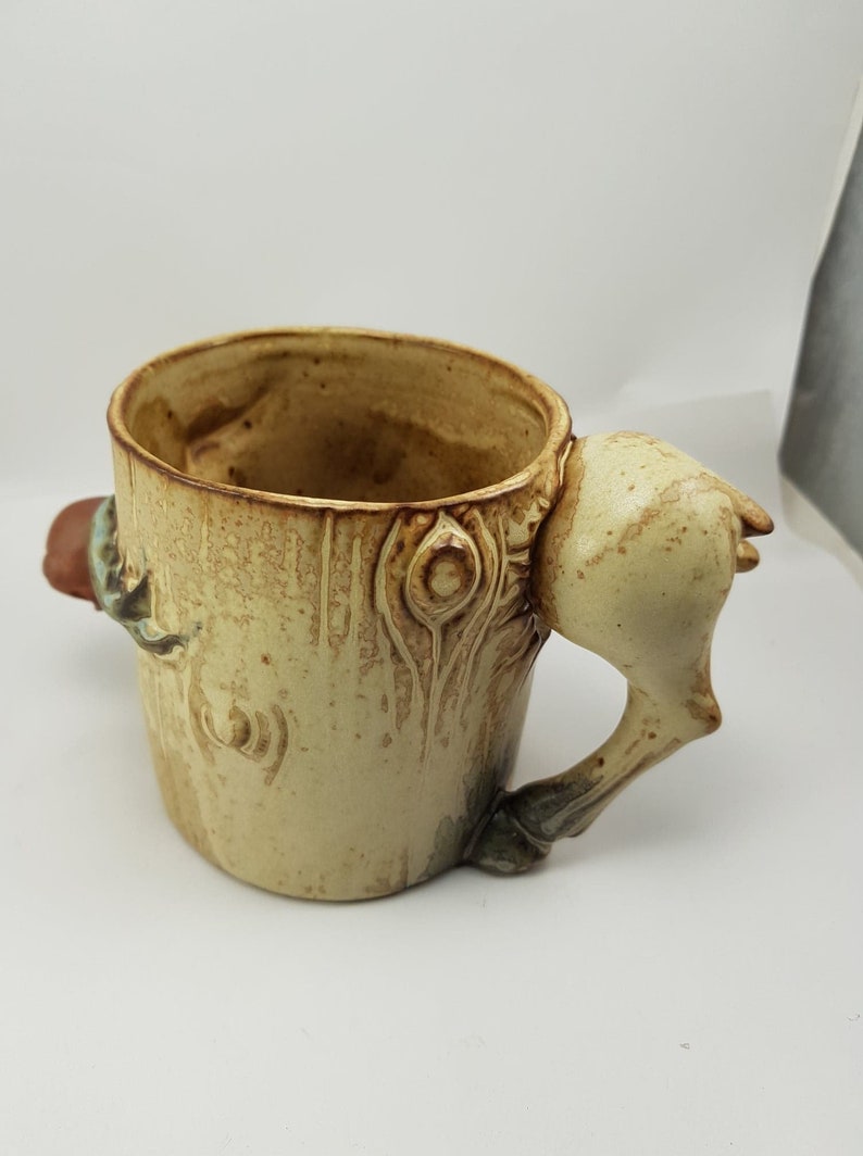 Comical Handmade Moose Ceramic Stoneware Mug