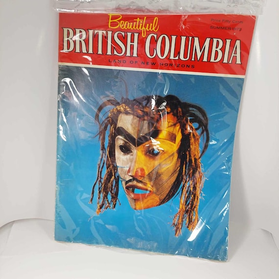 VINTAGE Beautiful British Columbia 1972 Magazine Features Native