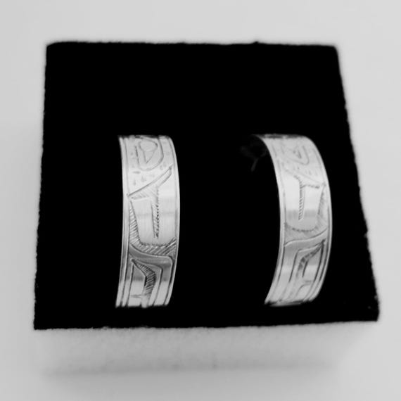 Native First Nations Signed EAGLE Design Sterling… - image 9