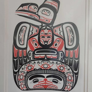 Bill Reid Haida Die Kinder der RAVEN Kunstkarte, mattiert - 11 x 14 Zoll inklusive