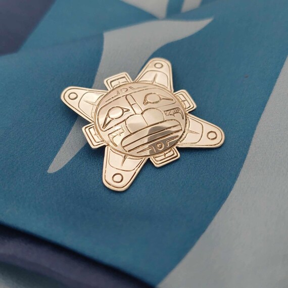 Native First Nations Signed SUN Design Sterling S… - image 3