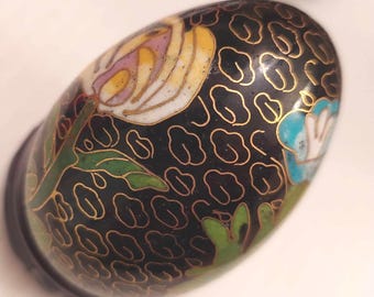 Huevo Cloisonné Vintage, Coleccionable