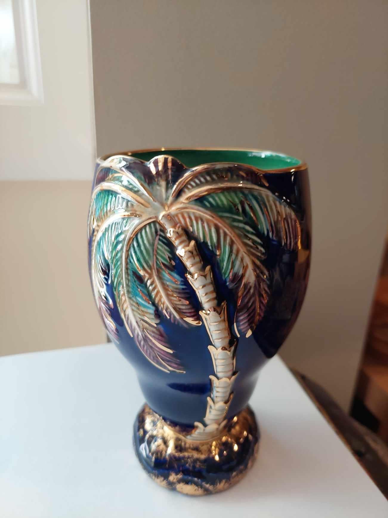 Beswick Palm Tree, Small Cobalt Blue Vase 1072 C1940's 1950's - Etsy