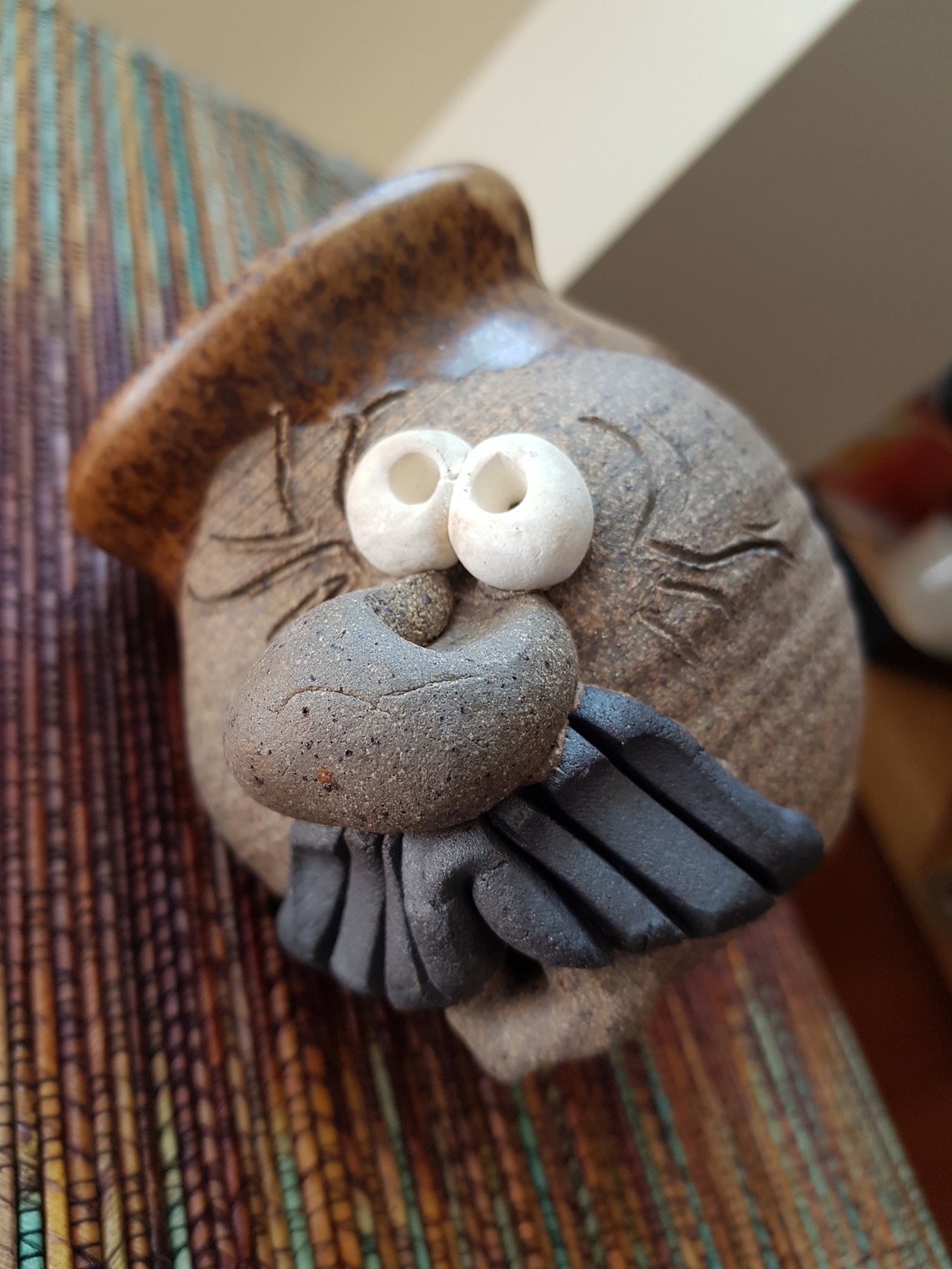 Funny Face Hand Made Pottery Mug Pottery Stone Ware Ceramics Etsy