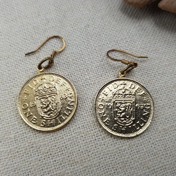 Vintage coin earrings deals