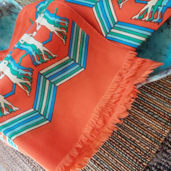 Retro Double Ladies Design Bright Coloured Scarf,… - image 4