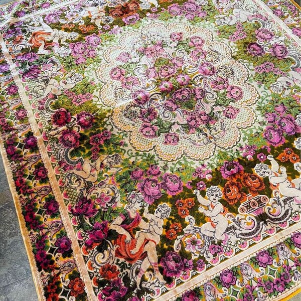 Velvet Bedspread Etsy