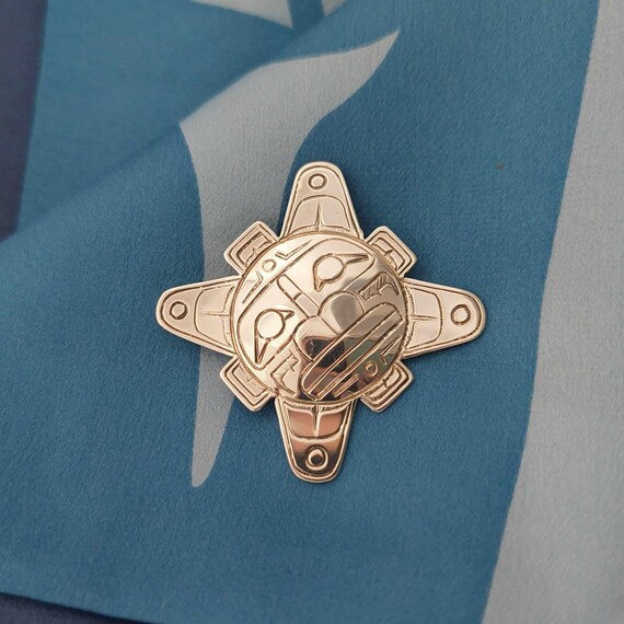 Native First Nations Signed SUN Design Sterling S… - image 8