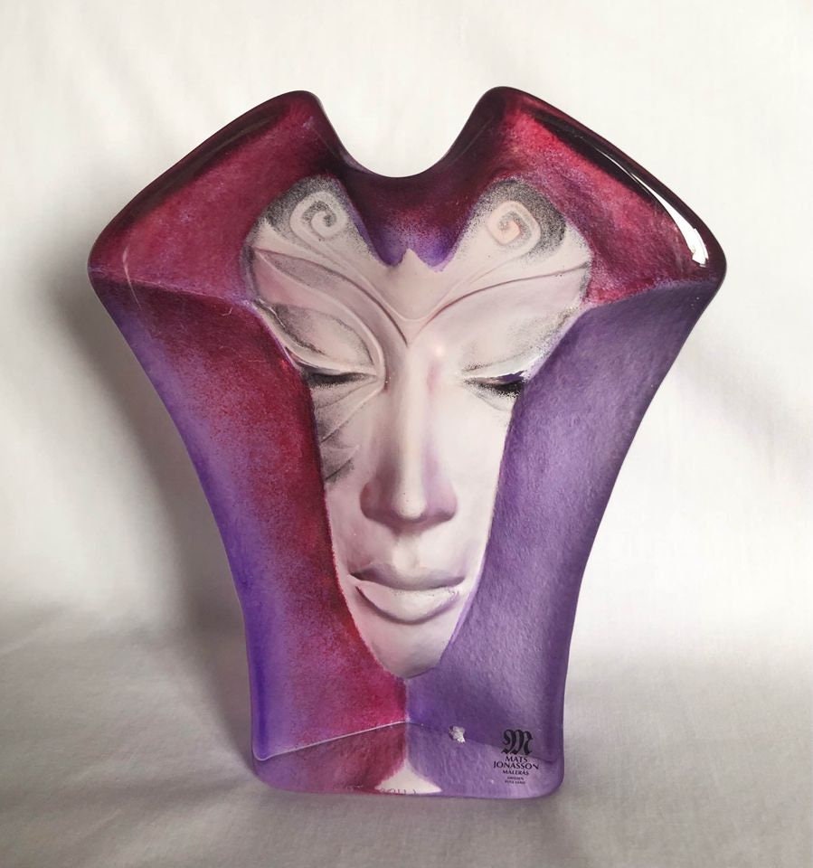 Sculpture Paperweight Mats Jonasson Morgana Sweden,swedish Crystal