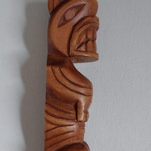 Ouvre-lettre OURS en bois sculpté des Premières Nations