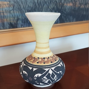 Celtic Design Small Pottery Vase