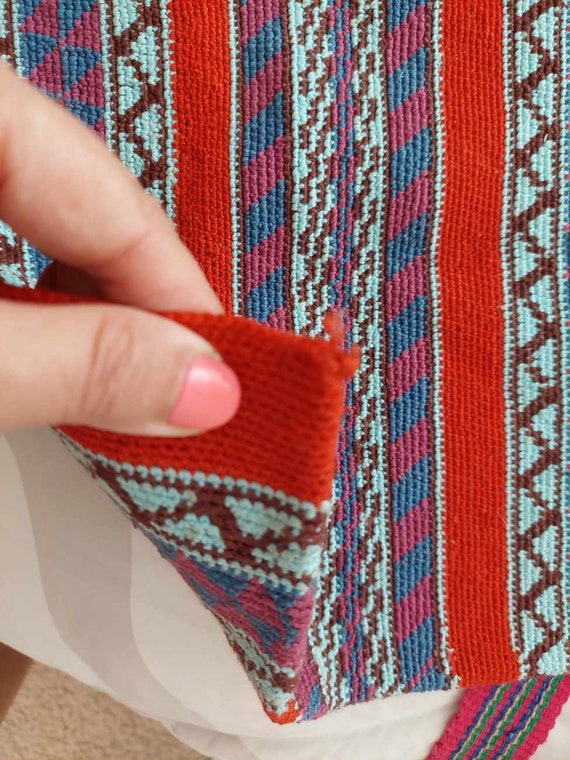 Hand woven Cotton Handbag, Peru - image 9