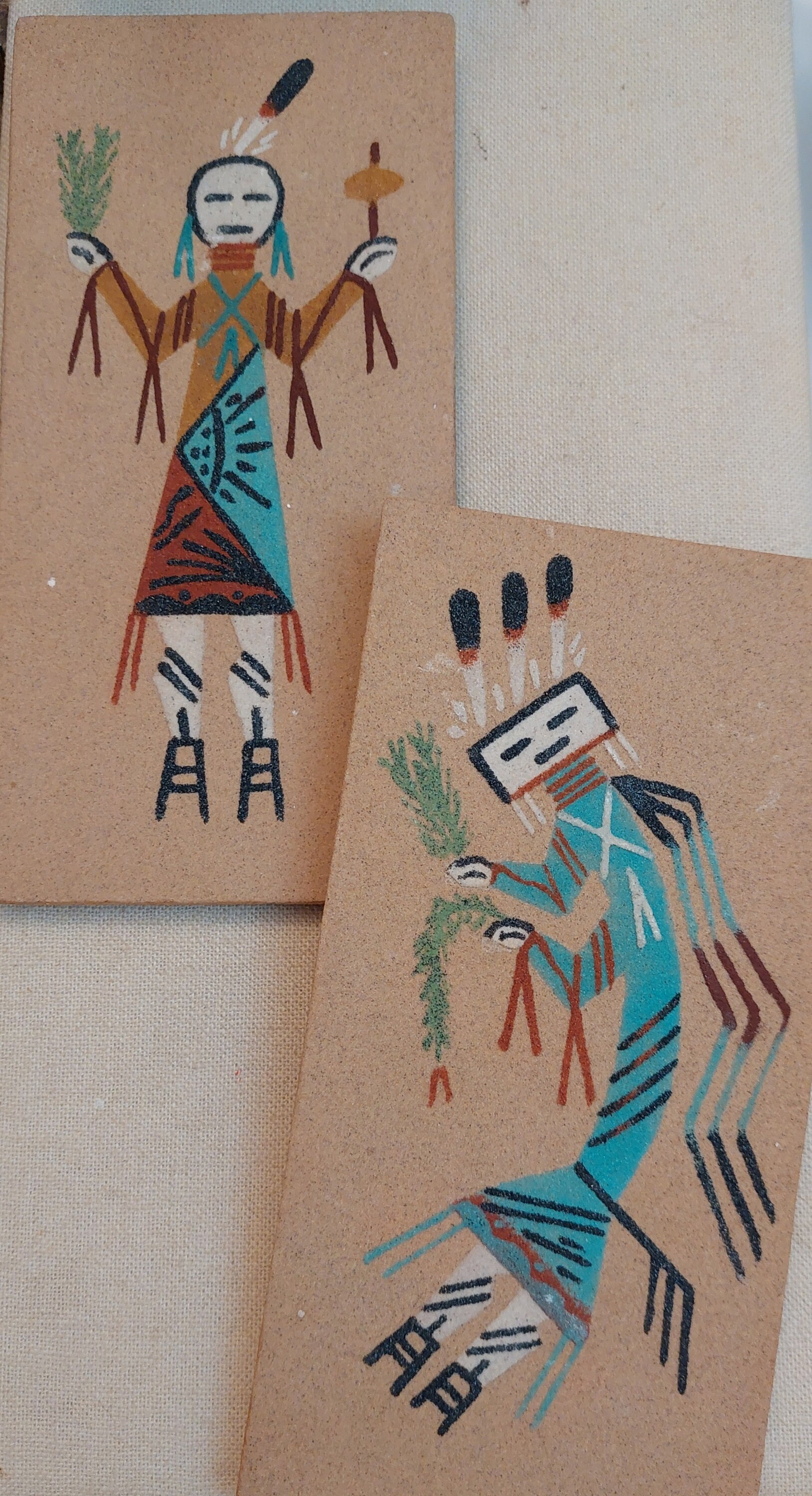 ネイティブアメリカン 砂画 ネイティブアメリカン 砂画 Vintage Painted Native American