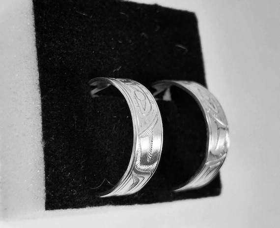 Native First Nations Signed EAGLE Design Sterling… - image 10