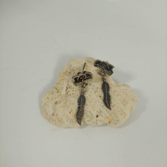 Silver EAGLE FEATHER Design First Nations Small S… - image 6